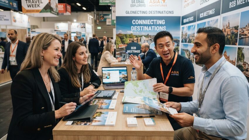 Buyer turistici che si confrontano in Fiera